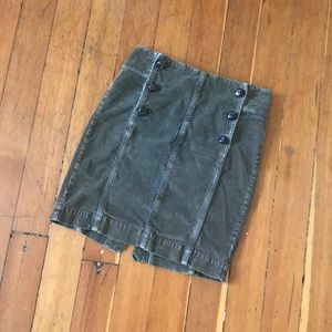 Free People Corduroy Pencil Skirt US 2